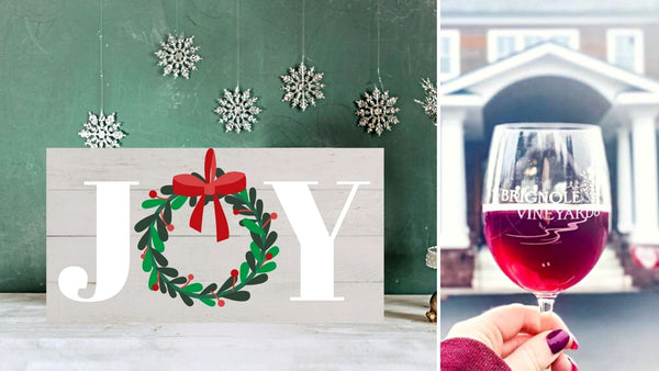 JOY Pallet Sign | Paint & Sip at Brignole Vineyards in East Granby CT | 12.8.21 | 5-7 PM