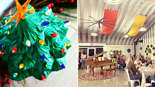 *HOLIDAY PREVIEW* Light-up Christmas Tree Paint & Sip at Aquila's Nest Vineyards in Newtown CT | 11.4.22 | 6-8 PM