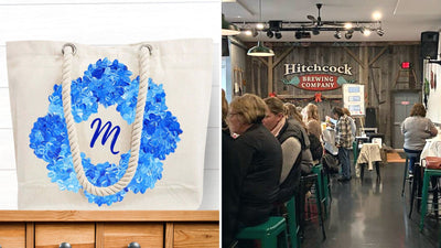 Spring Tote Paint & Sip at Hitchcock Brewing Company in Bernardston MA | 3.29.23 | 6-8 PM