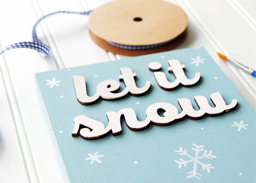 DIY a Paint & Sip at Home | Snowy Snowmen Sign