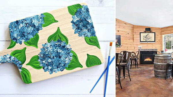 *NEW VENUE* Hydrangea Charcuterie Board Paint & Sip at Leyden Farm Vineyard & Winery in West Greenwich RI  | 3.31.23 | 6-8 PM