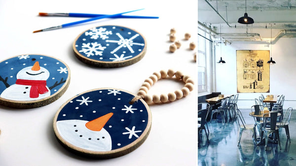 Snowy Christmas Ornaments  | Paint & Sip at Smug Brewing Co. in Pawtucket RI | 12.4.21 | 12-2 PM