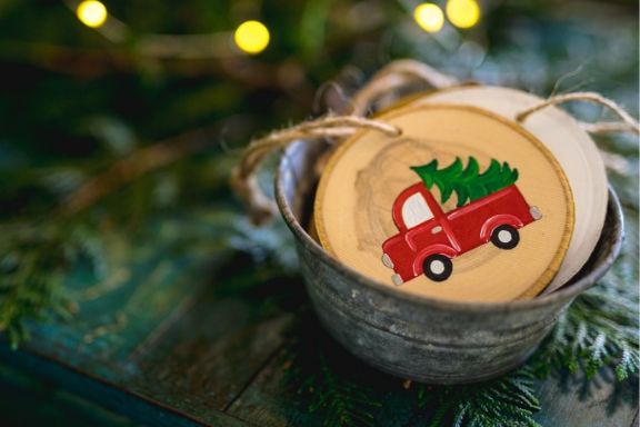 DIY in a BOX | Red Truck Ornament